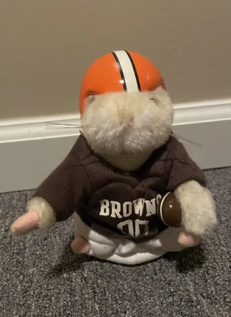 Gemmy Cleveland Browns NFL Dancing Hamster Sings and Moves Tested & Works! RARE