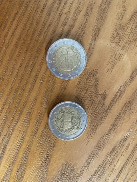 Pièce de 2 euros RARE, Bonhomme UEM 1999-2009 République Française