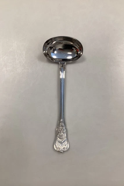 Georg Jensen Rosenborg Plateado Bañado en Plata Salsa Cucharón