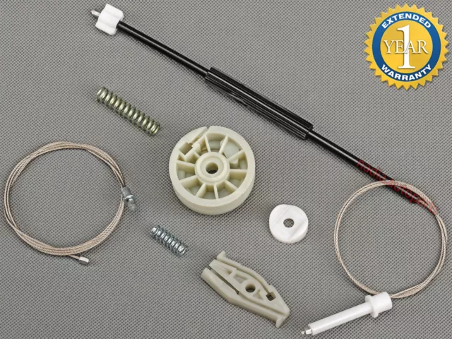 Kit De Reparación Ventana Trasero Derecho Para Peugeot 206 Cc Coupe 2D Cabrio