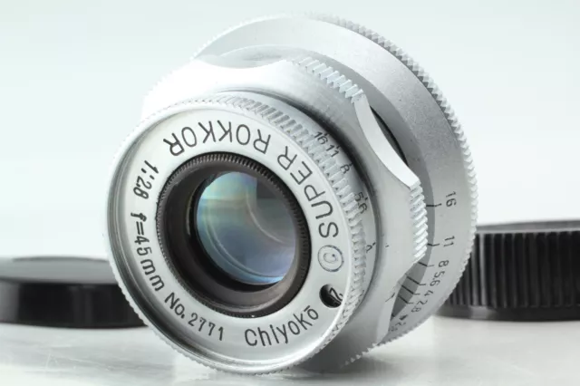 【NEAR MINT】 Chiyoko Minolta Super Rokkor 45mm F2.8 LTM L39 Leica Lens From JAPAN