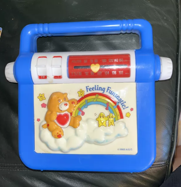 Vtg 1985 Care Bears Radio With Microphone Playtime Products American Greetings