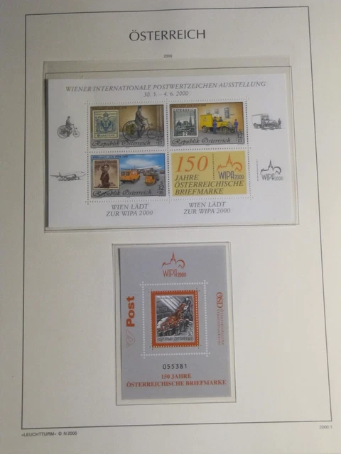 Österreich - 2000-12, Sammlung ** im Album