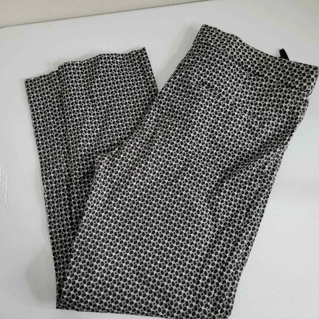 Amanda & Chelsea size 10 womens dress pants stretch geometric zip button pockets