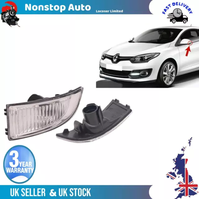 Wing Mirror Indicator Lens Left Side For RENAULT Grand Scenic III Megane III