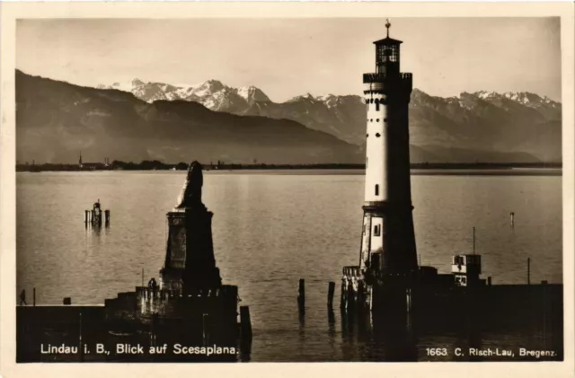 CPA AK Lindau I. B.- Blick auf Scesaplana GERMANY (882892)