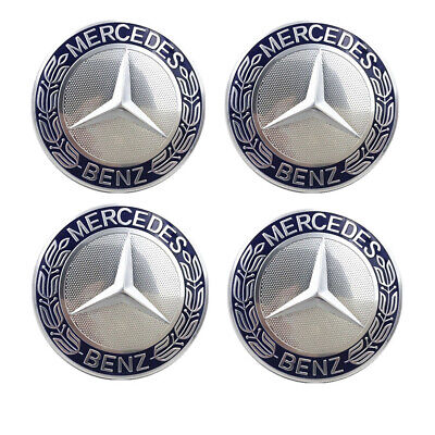 4PCS 75mm Wheel Center Hub Caps Cover Logo Badge Emblem Decal For Mercedes--Benz