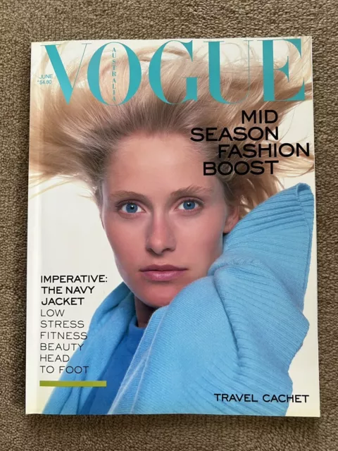 Vogue Australia June 1988 magazine vintage Veronica Webb