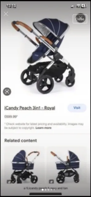 I Candy Peach Navy Travel System And Cyber Car Seat