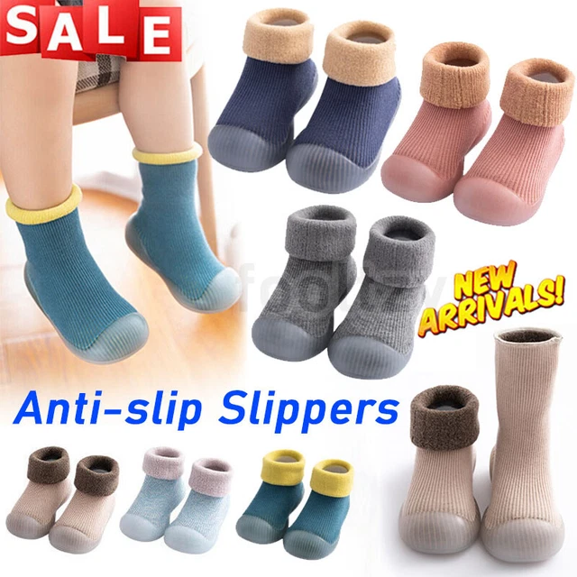 Baby Anti-slip Slippers Kids Toddler Winter Booties Girl Boys Cotton Socks Shoes