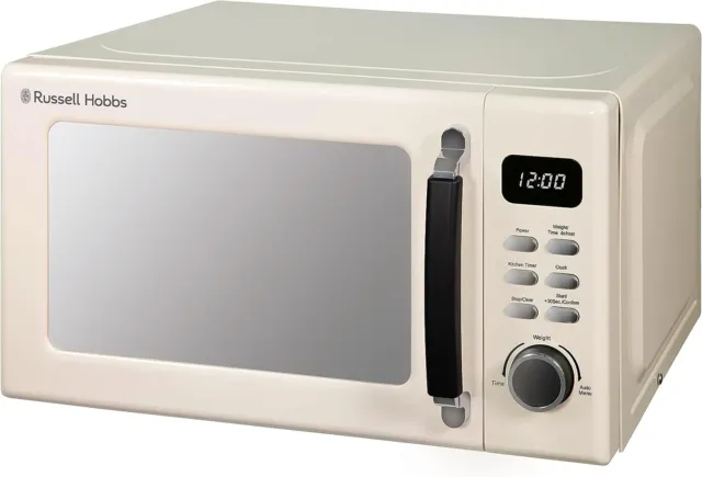 Russell Hobbs RHM2026C  Solo Microwave Oven Digital Control 20L 800w Cream