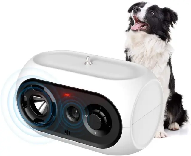 Ultrasuoni per Cani, Automatico Antiabbaio, 100% Sicuro Dispositivo Deterrente A