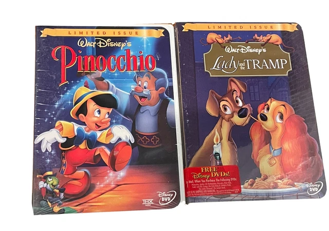 Disney classic movie DVD bundle - Lady Tramp and Pinocchio