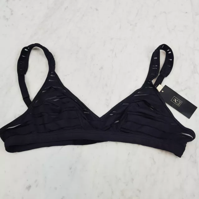 8 HUIT Womens Size US 32B Noir Salsa Bra NEW + TAGS