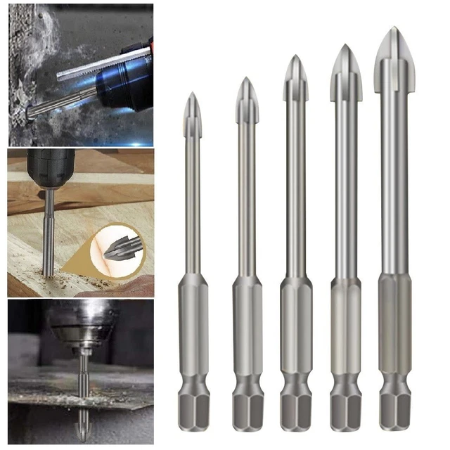 Strumento Foratura Croce 5pz 6*77mm Lega Efficiente Multifunzionale 3*70mm