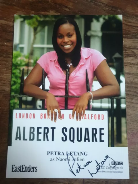 BBC EastEnders Naomi Julien Petra Letang Hand Signed Cast Card Autograph