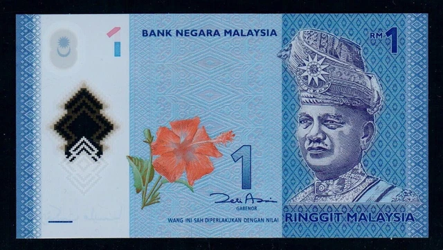 2011 Bank Negara Malaysia 1 yuan Polymer GEM UNC