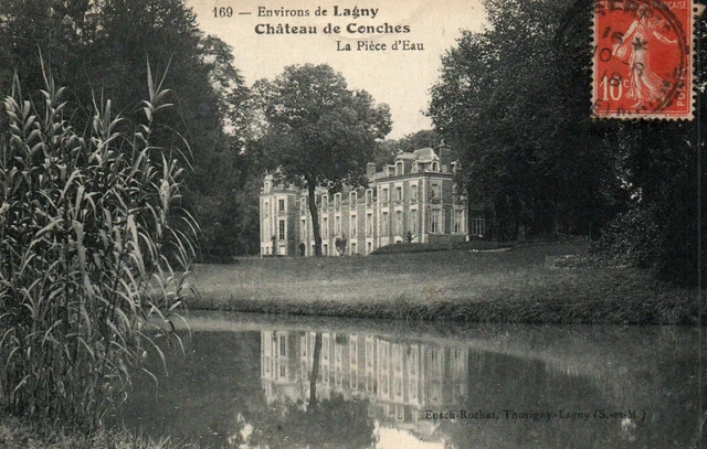 CPA 77 - Approx. LAGNY (Seine et Marne) - 169. Château de Conches, the Piece of Water