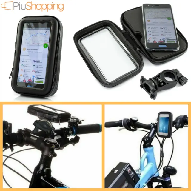 Supporto Per Bici Moto Porta Cellulare Custodia Impermeabile Smartphone Borsa