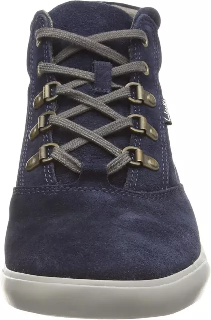 CLARKS MEN'S TORBAY Peak High-top Blue Suede Lace Up Chukka Boots UK ...
