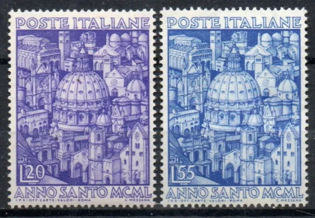 1950 Italia Repubblica "Anno Santo" Serie Valori Nuovo Mnh**