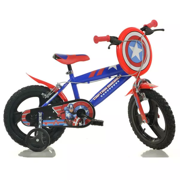 Bici Bambino 12" - 14" - 16" Bicicletta Captain Capitan America Dino Bikes