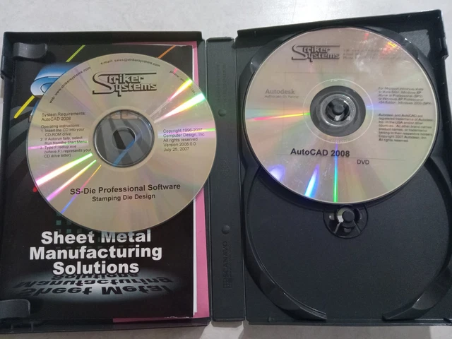 Striker Systems 2008.0.0 SS DIE Professional Software AutoCAD 2008 DVD