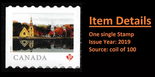 Canada 3147 Far & Wide Mahone Bay P coil single MNH 2019