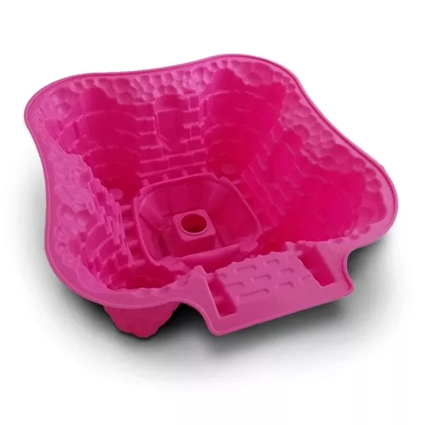 Moule à gâteau en silicone château fort 2