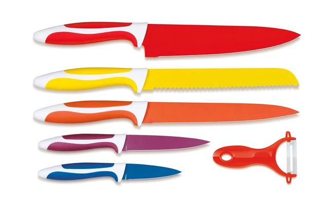 SET DE COUTEAUX de Cuisine en Céramique et Éplucheur - 6 Pièces - de 22