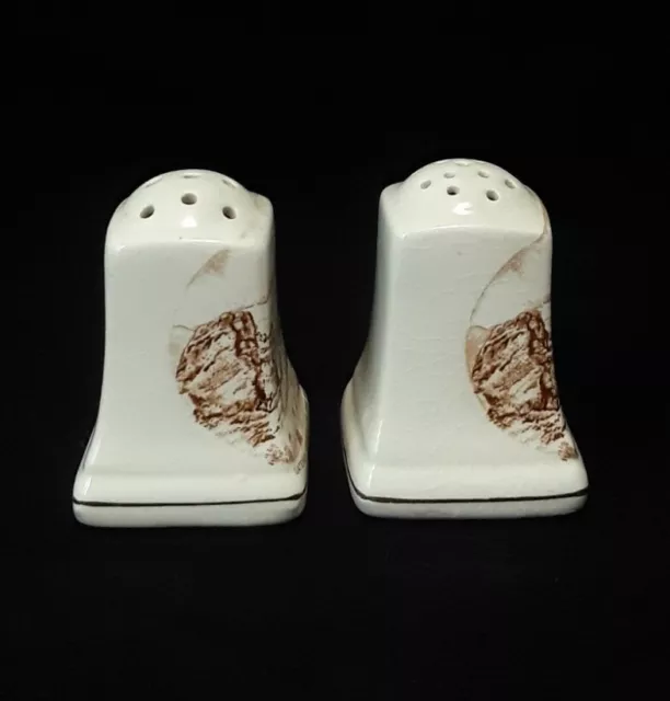 Vtg. Royal Winton "Gateway, Garden of the Gods" Colorado Salt & Pepper Shakers 3