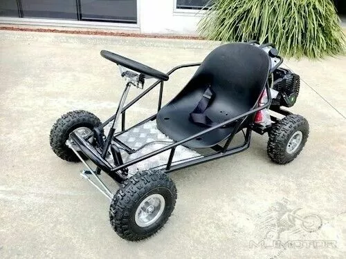 49cc Go Kart 4 Wheeler Kids 2 Stroke Buggy Quad Atv Dirt Bik Mini New Model Blk