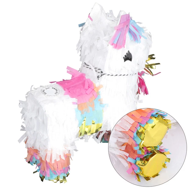 Piñata para fiesta: juguete lleno de caramelos para caballo de papel 3D