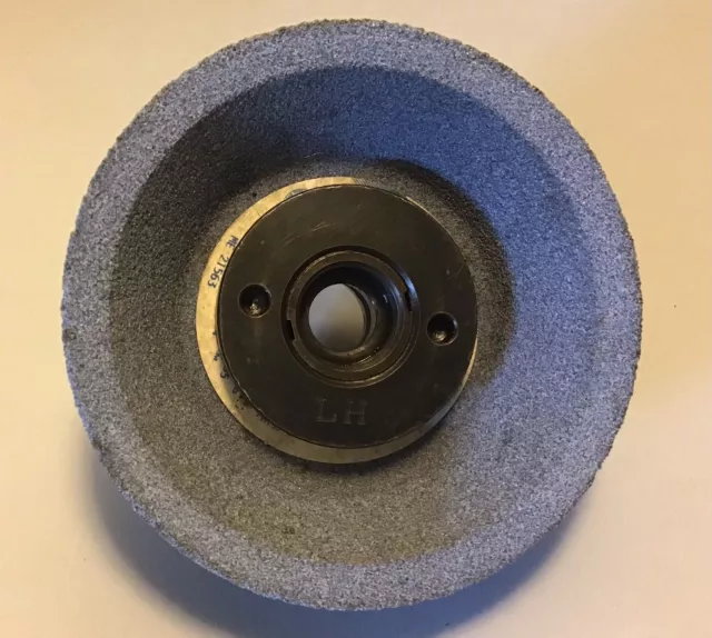 5” Norton Grinding Wheel & 2-1/2” Hub Adapter L.H. 1” I D Machinist Grinder