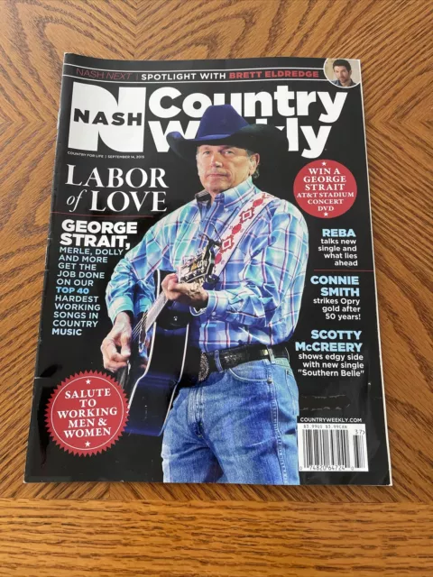 Country Weekly Magazine September 14 2015 George Strait Reba McEntire ( Nash )