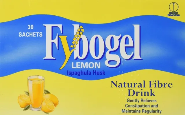 Fybogel Lemon Ispaghula Husk - 60 Sachets Natural Fibre Drink