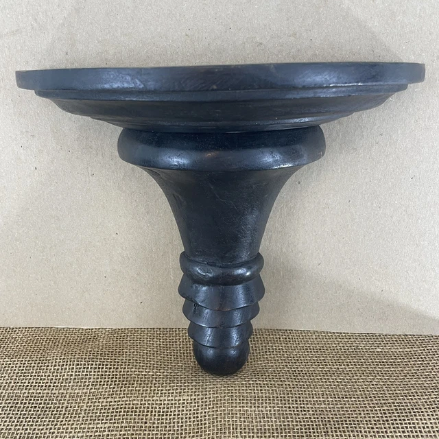 Hand Carved Solid Hard Wood Colonial French English Corbel Wall Shelf Sconce