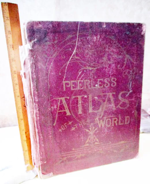 The 20th CENTURY PEERLESS ATLAS Of The WORLD,1908,Maps