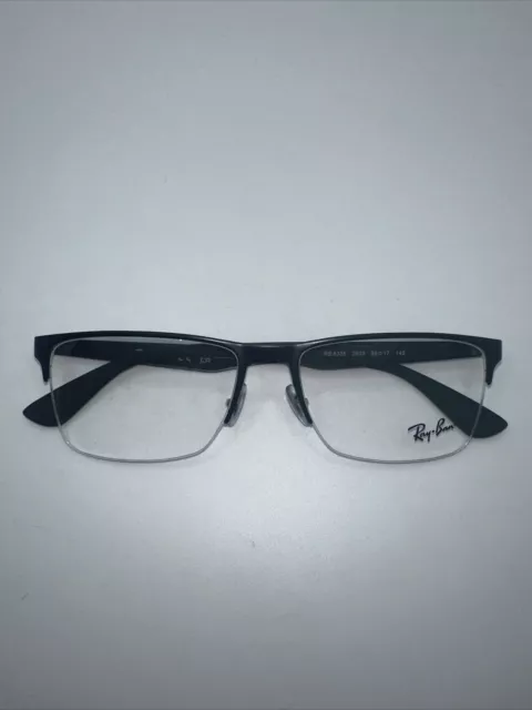 RAY BAN RB 6335 2503 56/17 145 Black 1/2 Rimless Men Eyeglass Frames ...