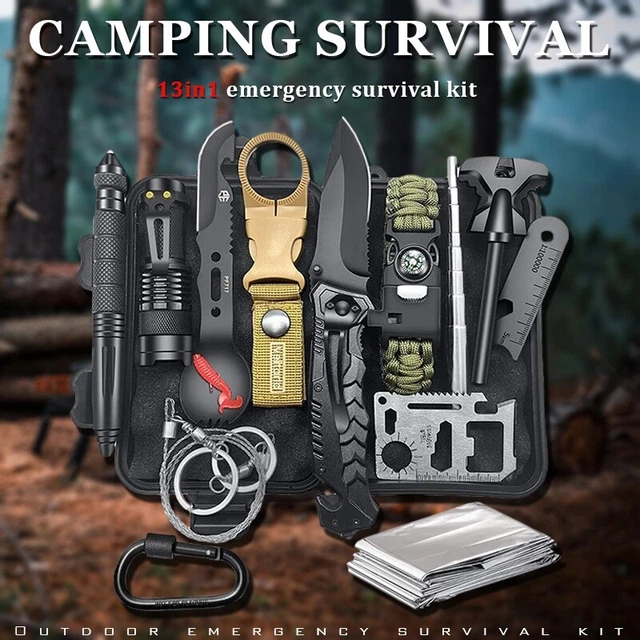 OUTDOOR SURVIVAL KITS Military Tactical Kit Emergency Equipment Camping ...