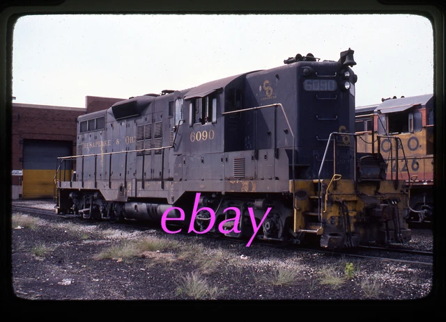 Orig Slide Chesapeake & Ohio C&O #6090 GP9 1978