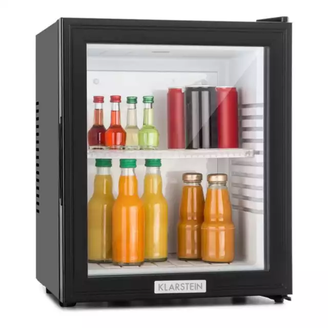 (B-Ware) Klarstein Minibar Kühlschrank Getränkekühlschrank Glastür Mks-12 Geräus