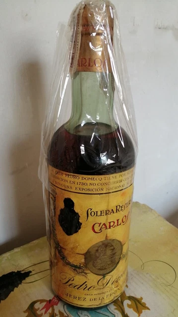 Botella Antigua Brandy Carlos III