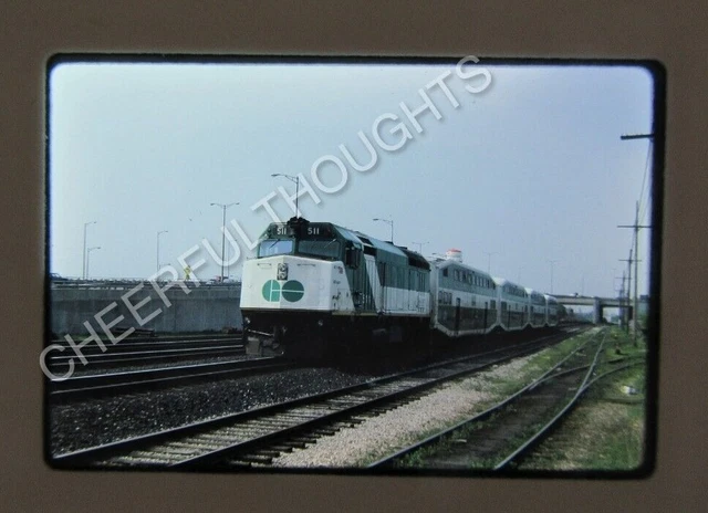 Original '87 Kodachrome Slide GOT GO Transit 511 F40PH Passenger action   35C33