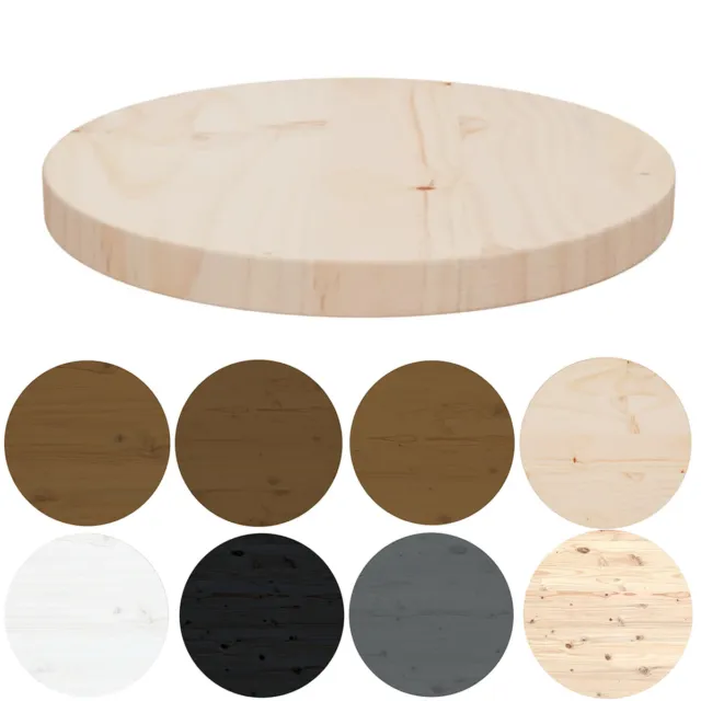 Rund Tischplatte Massivholzplatte Holzplatte für Esstisch Couchtisch Garten Tish