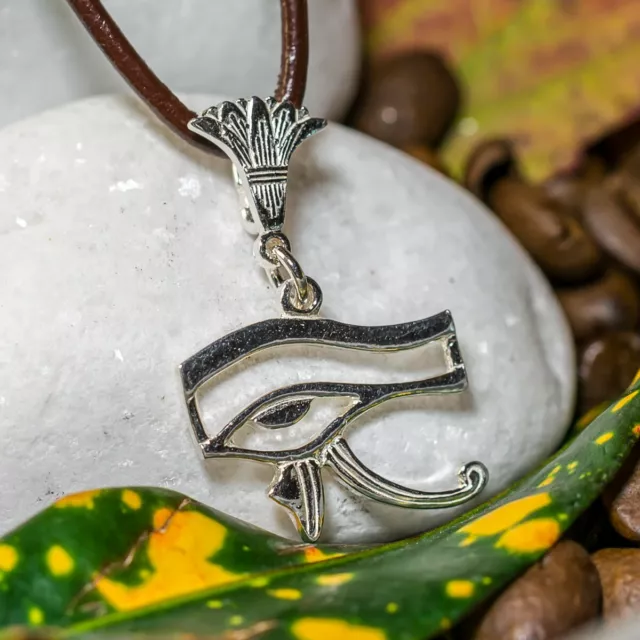 Ägyptisches Amulett Anhänger mit Skarabäus Ankh Horus Auge 925 Silber
