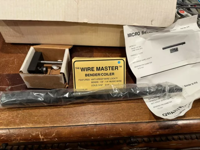 Wire Master Bender Tool New in Box W Instruction Sheet Vintage Piano JCM