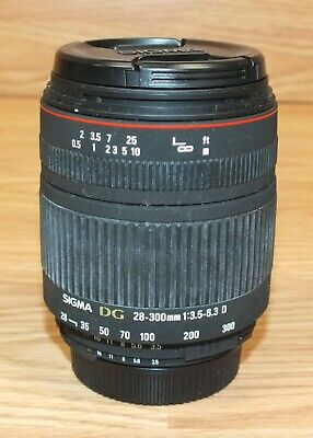 Sigma Zoom 28-300mm 1:3.5-6.3 DG Marco Japan Made Camera Lens **READ**