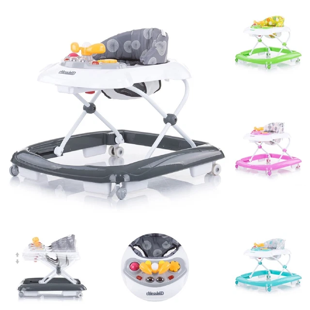 Chipolino ayuda para caminar Rolly, centro de juegos, altura ajustable, plegable, tapón