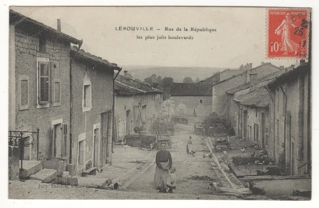 Cpa 55 - Lérouville : Rue De La République - Les Plus Jolis Boulevards (Meuse)